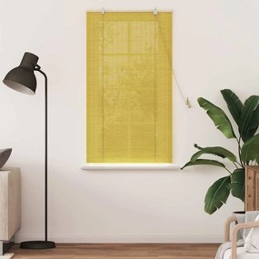 Persianas e Sombras de Janela Amarelo 90 x 160 cm Bambu