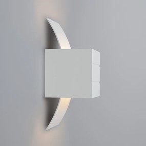 Conjunto de 2 candeeiros de parede modernos brancos - Amy
