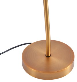 Candeeiro de mesa Art Déco bronze com LED incluído - Tableau