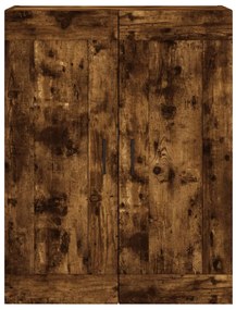 Armário de parede 69,5x34x90 cm deriv. madeira carvalho fumado