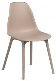 Cadeira De Jantar Em Polipropileno Scand Castanho Trigo - Sklum