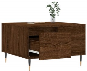 Mesa de centro 55x55x36,5cm derivados madeira carvalho castanho