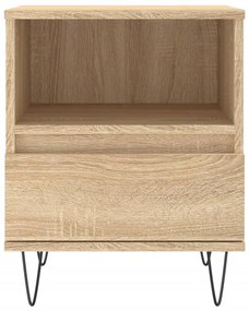Mesa de cabeceira 40x35x50 cm derivados madeira carvalho sonoma