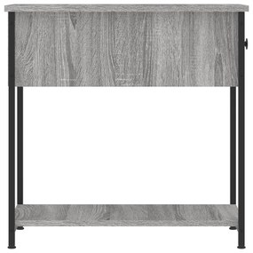 Mesa de cabeceira 30x60x60 cm derivados madeira sonoma cinza