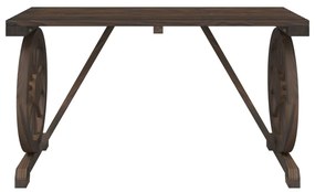 5 pcs conjunto de jantar p/ jardim madeira de abeto maciça