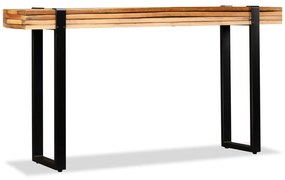 Mesa consola ajustável em madeira maciça recuperada
