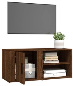 Móvel de TV 80x31,5x36cm derivados de madeira carvalho castanho