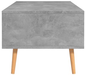 Mesa de centro 100x49,5x43 cm aglomerado cinzento cimento