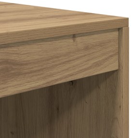 Secretária Carvalho Artesanal MDF 100 x 50 x 76 cm Simples