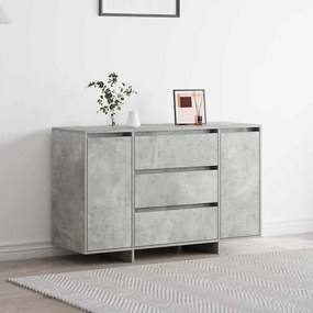 vidaXL Sideboard Cinzento de Concreto 120x41x75 cm em Madeira Engenheirada