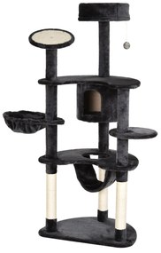 PawHut Árvore Arranhador para Gatos Grande Altura 155cm Torre de Escal