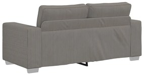 Sofá-luvas 140 cm tecido corduroy cinzento-claro