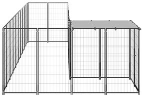 Canil 7,26 m² aço preto