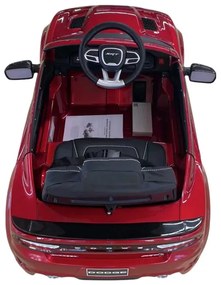 Carro elétrico infantil 12V Dodge Charger SRT Vermelho