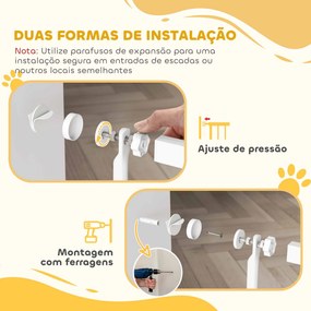 PawHut Barreira para Cães Extra Alta Barreira para Cães com Largura Aj