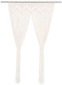 Cortina macramé 140x240 cm algodão