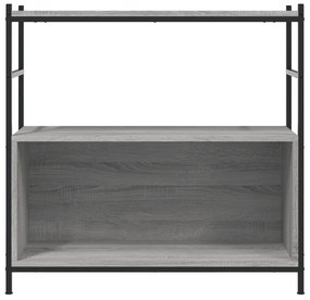 Estante 80x30x78,5 cm derivados de madeira e ferro cinza sonoma