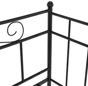 Sofá-cama 90x200 cm metal preto