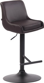 Banco de Bar couro sintético Castanho