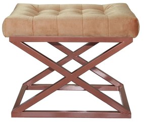 Pouffe Capraz – Copper Yellow – 50 x 42 x 40 cm