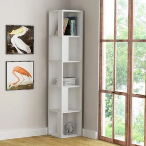 Estante Piano – 34x34x161 cm – Branco – Design Escandinavo Moderno