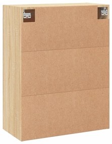 Móveis de parede 2 pcs derivados de madeira carvalho sonoma