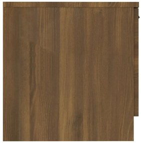 Mesa de cabeceira 40x39x40 cm cor carvalho castanho