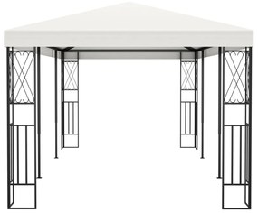 Gazebo 3x6 m tecido cor creme