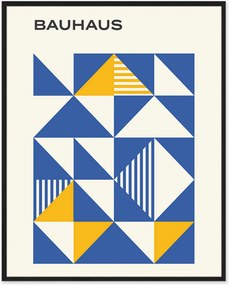 Póster digital Bauhaus Blue Poster