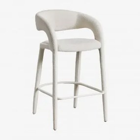 Pack De 2 Bancos Altos 75 Cm Estofados Arazeina Caracóis Blanco - Sklum