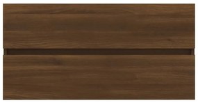 Móvel p/ lavatório 90x38,5x45cm derivado madeira carvalho cast.