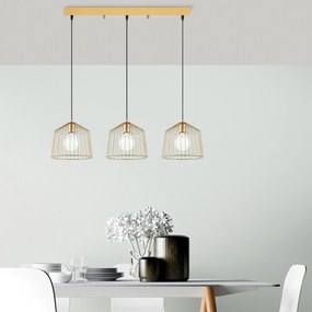 Candeeiro de Teto Cat – Ouro Brilhante – 96 x 26 x 121 cm
