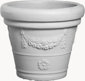 Vaso para exterior Festonato, Alt 40 cm