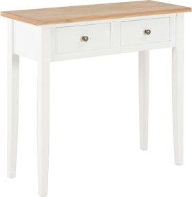 vidaXL Toucador/mesa consola 79x30x74 cm madeira branco
