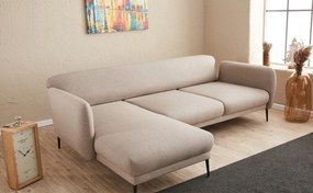 Sofá-Cama de Canto Venus – Creme – 265x80x163 cm