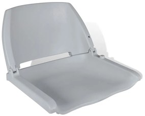 vidaXL Assento de barco s/ almofada e c/ encosto dobrável cinzento
