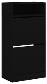 Sapateira 60x34x116 cm derivados de madeira preto