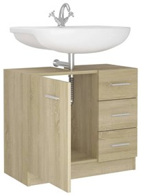 Armário lavatório 63x30x54cm derivados madeira carvalho sonoma