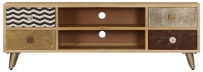 Móvel de TV 120x30x40 cm madeira de mangueira maciça