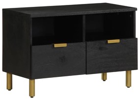 Móvel de TV 70x33x46 cm derivados de madeira preto