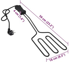 Acendedor elétrico para churrasco 1500 W