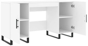 Secretária 140x50x75 cm derivados de madeira branco
