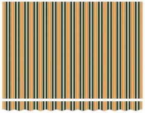 Toldo Retrátil Manual vidaXL Verde e Amarelo 350x250 cm