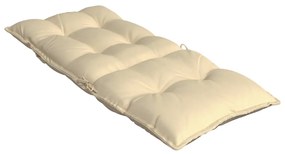 Almofadões p/ cadeira encosto alto 6 pcs tecido oxford bege