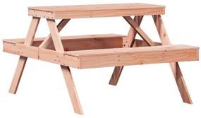 Mesa de piquenique 105x134x75 cm madeira de douglas maciça