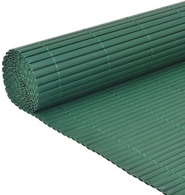 Cerca de jardim dupla face PVC 90x500 cm verde