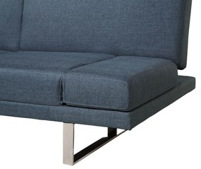Sofá-cama de 2 lugares em tecido cinzento azulado YORK Beliani
