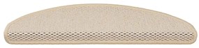 Tapetes escada adesivos aspeto sisal 15 pcs 65x21x4 cm berbere
