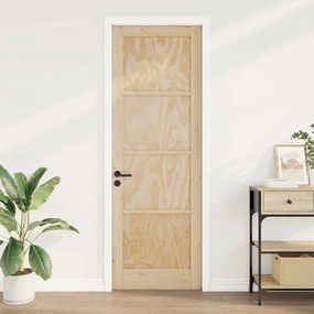 Porta Interior 'ORKDAL'78x232x4 cm Madeira Maciça Pinho