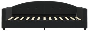 Sofá-cama 100x200 cm veludo preto